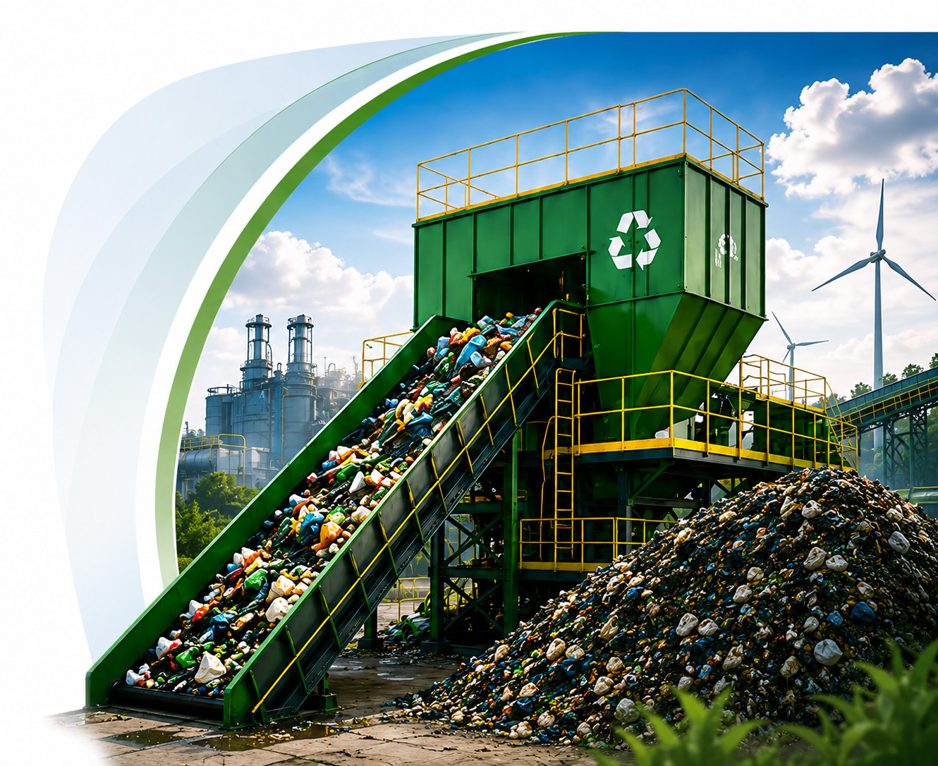 Waste processing plant